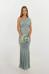 ALICIA SAGE GREEN MULTIWAY WEAR BRIDESMAIDS OCCASION EVENING MAXI DRESS
