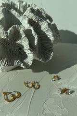 9ct Yellow Gold Crescent Hoop Earrings