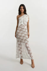 PAIGE WHITE LACE MAXI SKIRT