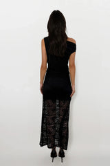 REGAN BLACK LACE MAXI SKIRT