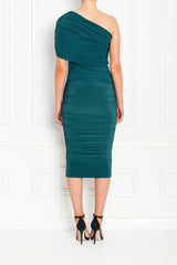 ALICE MIDI FOREST GREEN BACK 1 AW19-18