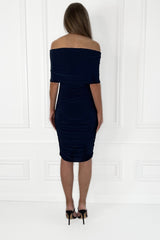 ALANA NAVY BARDOT MIDI DRESS *LAST ONE