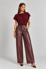 Finley Berry Batwing Top