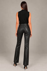 Jade Black Sleeveless Bodysuit Top