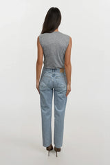 JAY SLEEVELESS WRAP STYLE GREY JERSEY BODY