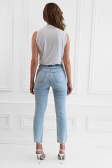 Jade White sleeveless Wrap Bodysuit top