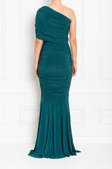 ALICE FISHTAIL MAXI FOREST GREEN BACK1 AW19-23