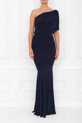 ALICE MAXI NAVY FISHTAIL FRONT1 7X0A8549