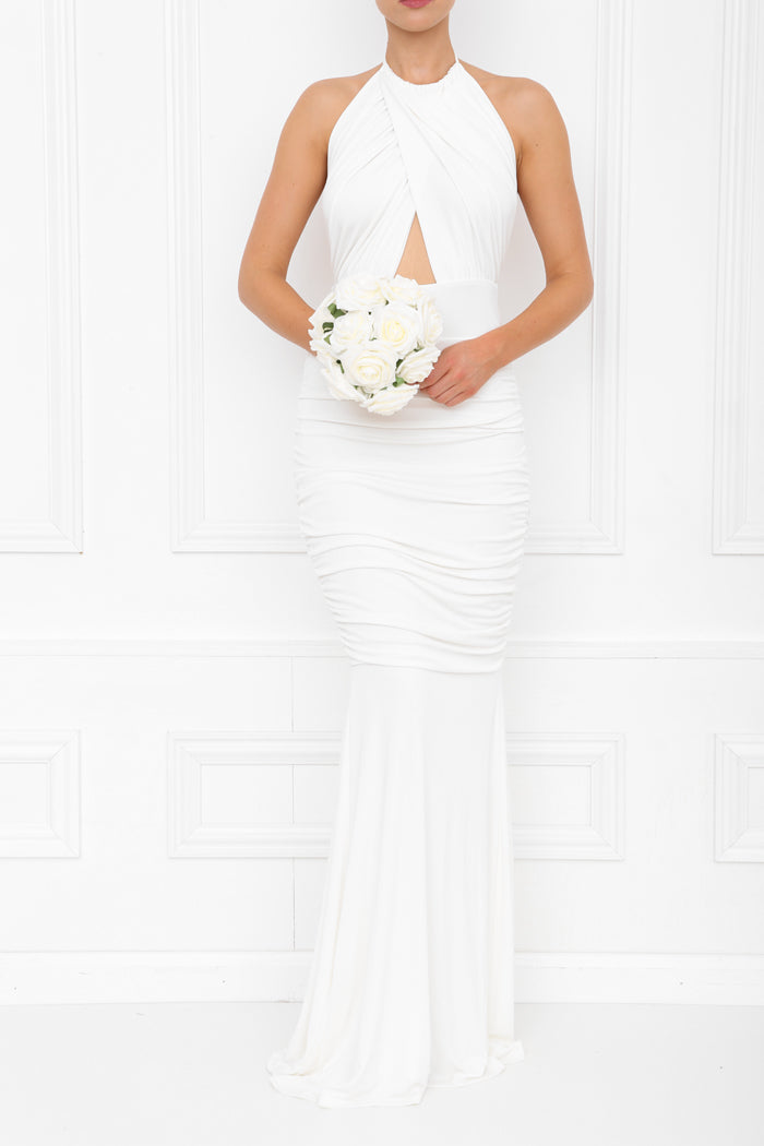 ERIN MAXI IVORY FISHTAIL FRONT BRIDESMIADS 7X0A8822 copy