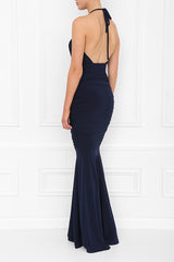 ERIN MAXI NAVY FISHTAIL SIDE BACK 7X0A8819