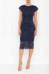 FAYE MIDI NAVY FRONT 7X0A8622