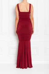 GABBY FISHTAIL MAXI BERRY BACK AW19-63