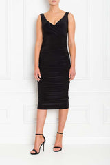 GABBY MIDI BLACK FRONT AW19-65