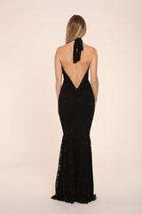 SOPHIA LACE MAXI BACK BLACK 7X0A2507 copy