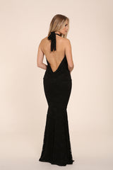 SOPHIA LACE MAXI SIDEBACK BLACK 7X0A2503 copy